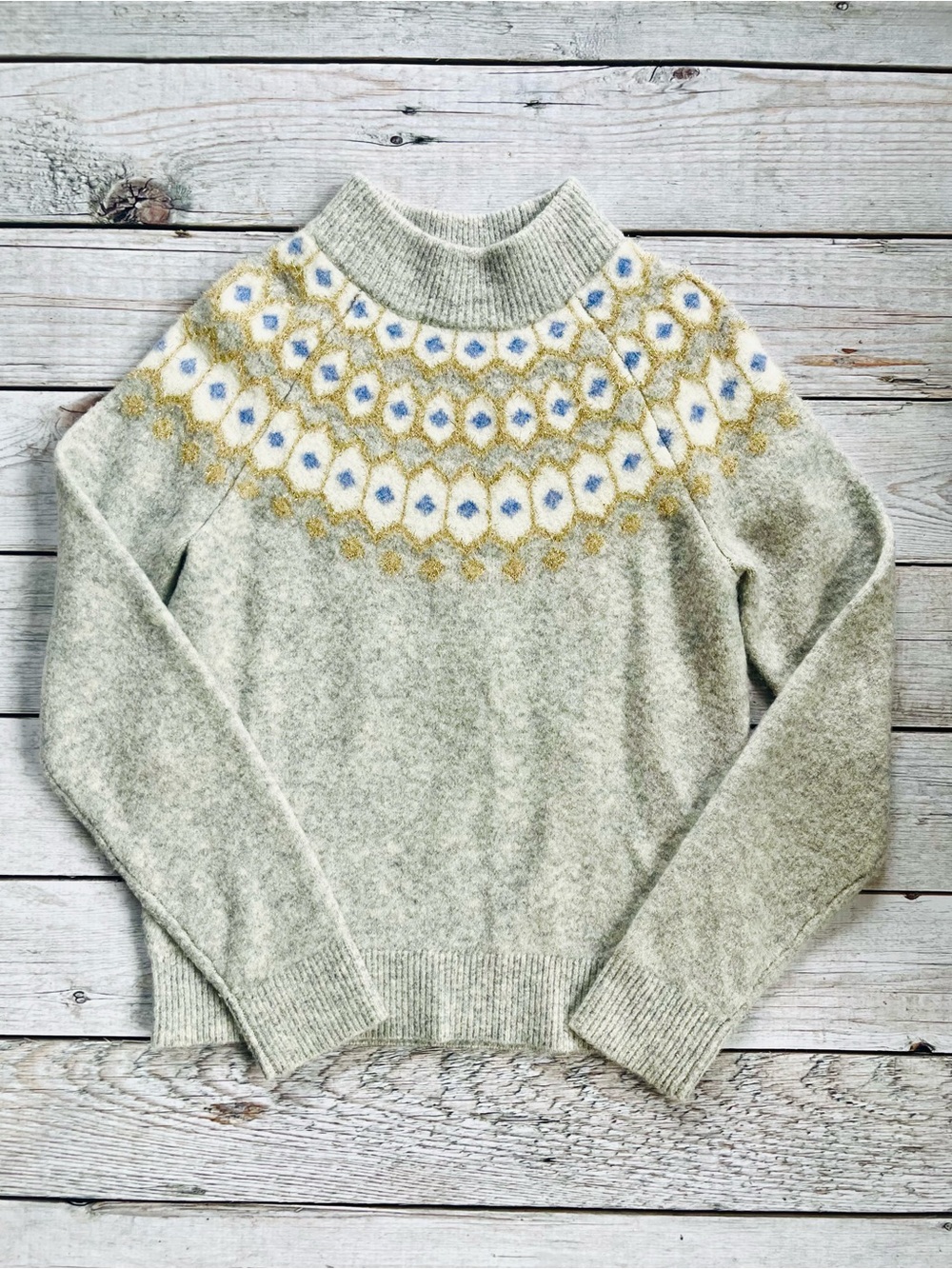 J. Crew Girls Fair Isle Sweater